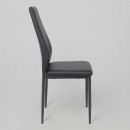 Стул OREO, экокожа, черный/черный